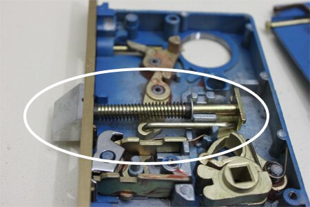 remove spring latch mortise lock security door