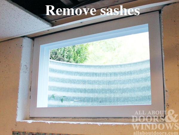 remove sashes 