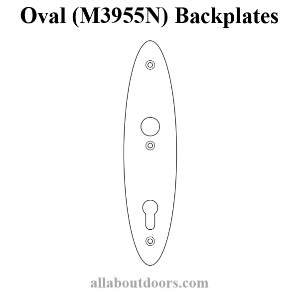 Oval M3955N Backplates