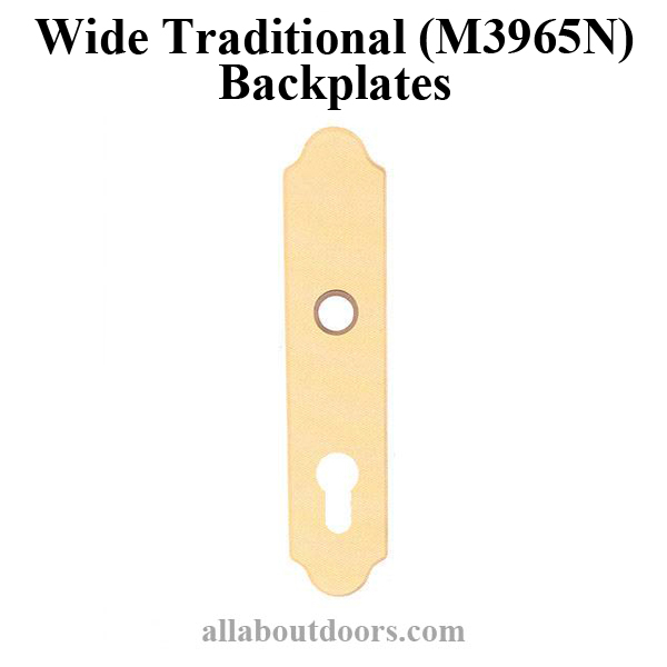 Wide Traditional M3965N Backplates