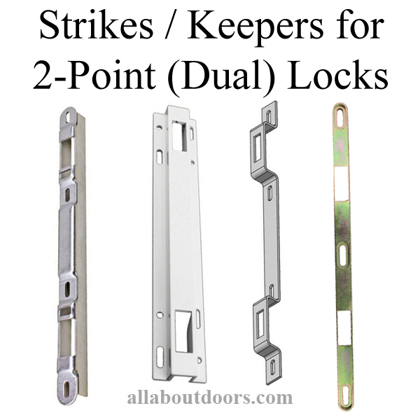 Strikes for 2-Point Sliding Door Locks