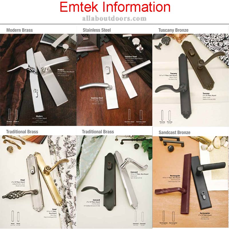 Emtek Multipoint Lock Information