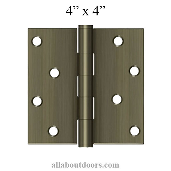 4" x 4" Steel & Brass Hinges