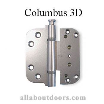 3-5/8 x 3-5/8 Columbus 3D Adjustable Door Hinge