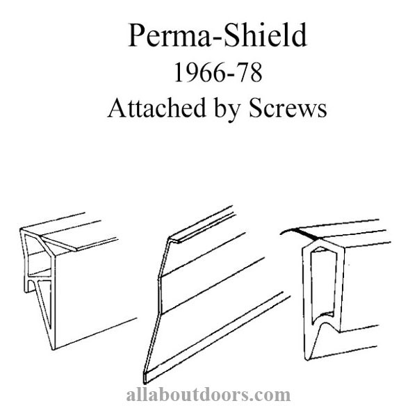 Perma-Shield Gliding Door Weatherstrip (1966-1978)