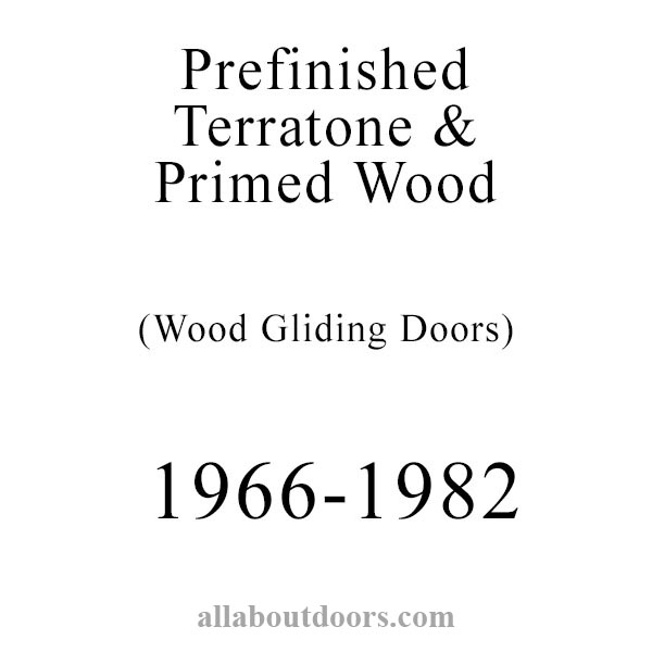 Terratone & Primed Wood Gliding Door Weatherstrip