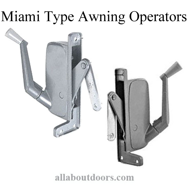 Miami Type Awning Operators, Metal Window