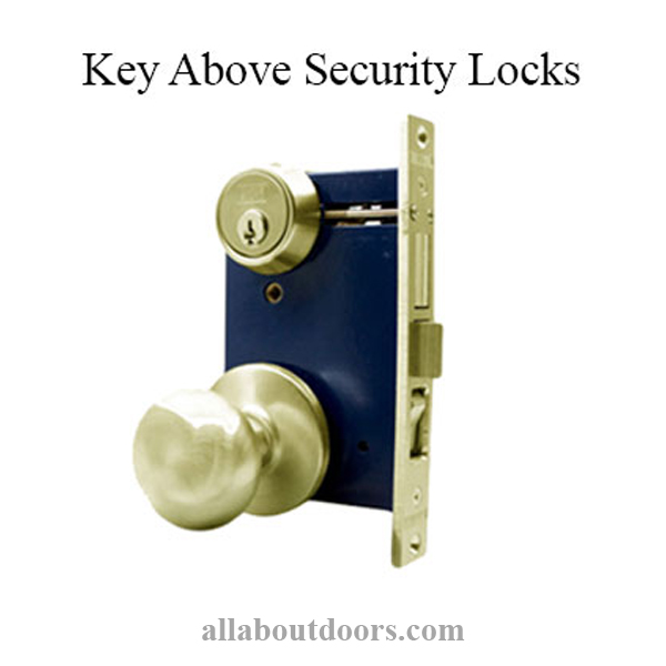 Marks Key Above Security Doors Locks