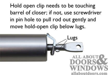 Hold Open Clip Ideal Security Door Closer