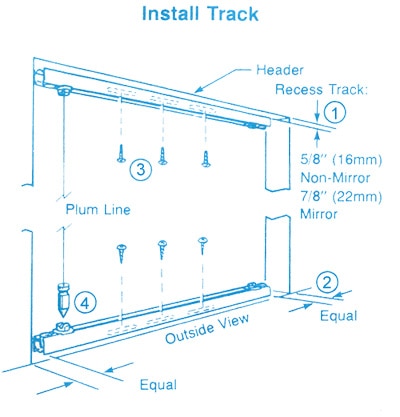 How to mount a folding door 