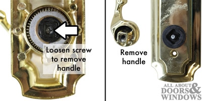 remove handle patio door