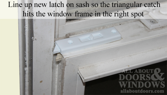 tilt-in latch finger double hung window sash