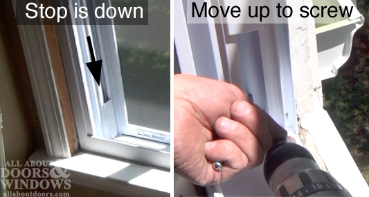 install screws in window