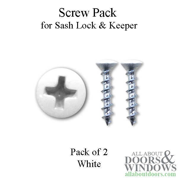 Screw pack for sash lock & keeper