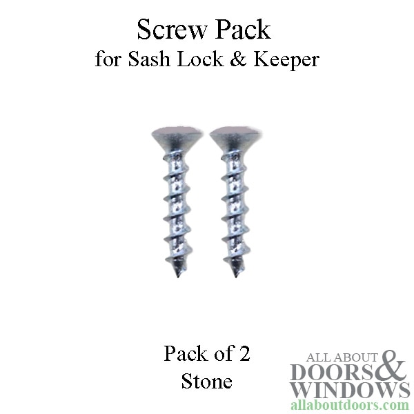 Screw pack for lock and keeper