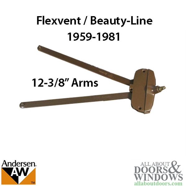 Andersen Awning Window Operator Flexivent Beauty-Line 12-3/8 Short Arm Bronze