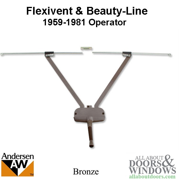 Andersen Awning Window Operator Flexivent Beauty-Line 12-3/8 Short Arm Bronze