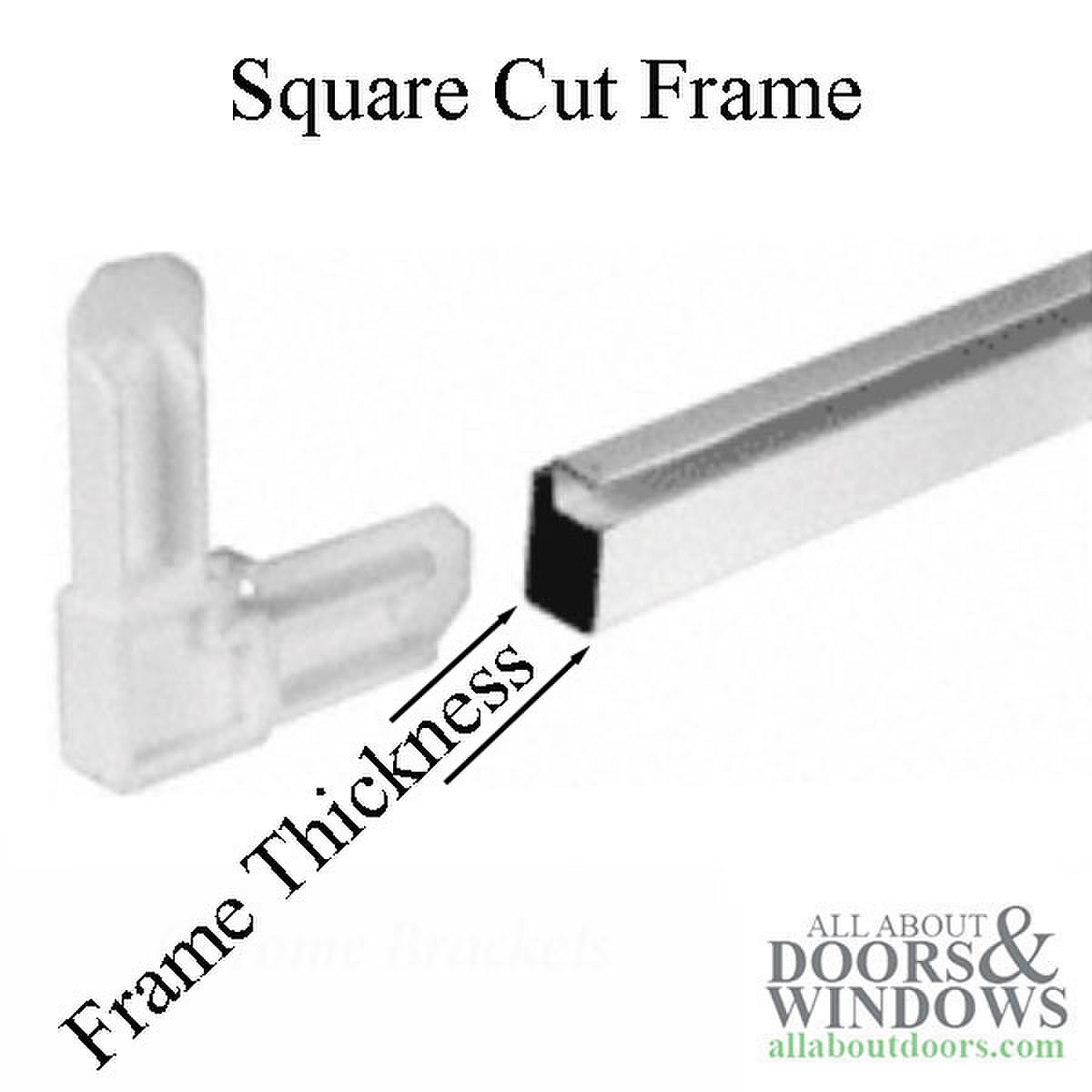 Window Frame Corner Key Window Screen Frame Corner Key with Flange for 3/8 x 3/4 aluminum material
