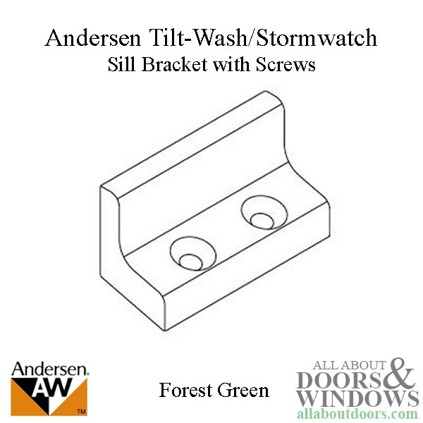 Andersen tilt wash sill bracket