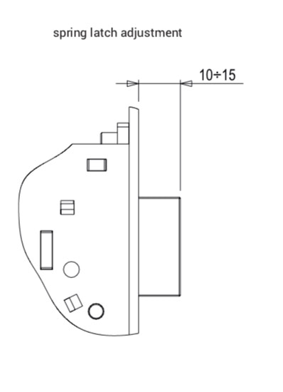 Serrure Giesse 3 points axes 35/85 mm tét. 22x378 mm - Serrures & Clés