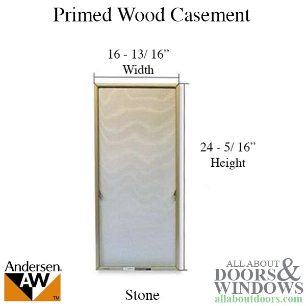 Andersen primed wood casements aluminum screen frame