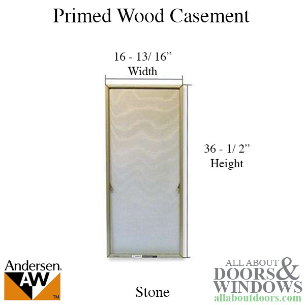 Andersen primed wood casements aluminum screen frame