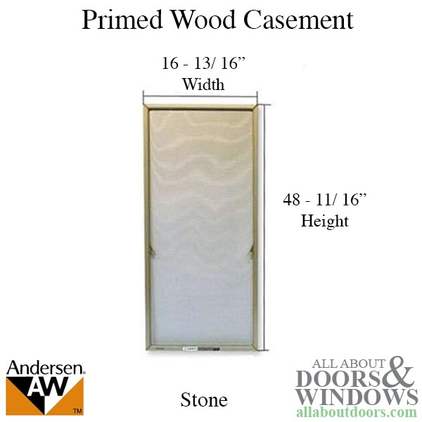 Andersen primed wood casements aluminum screen frame