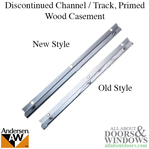 Channel Track Primed Wood Casement 1945-60 Metal Button