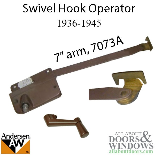 Andersen Primed Casement right straight arm operator 1936-1945
