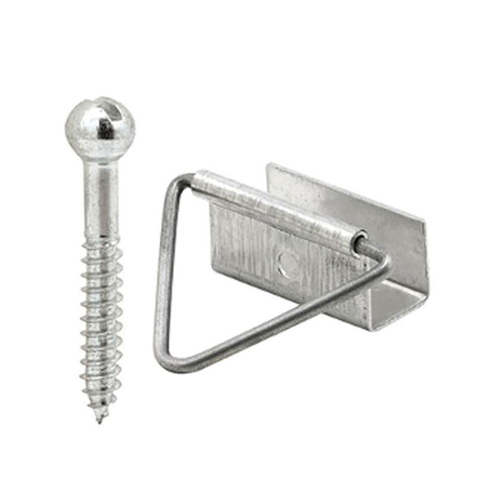 Window Screen Bottom Latch, 7/16 x 1", 4 pack in Mill Finish