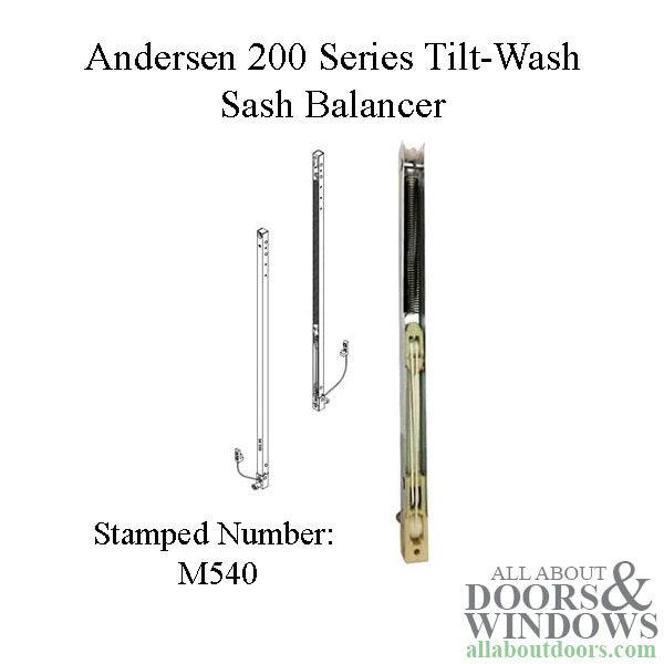 Andersen tilt wash sash balancer