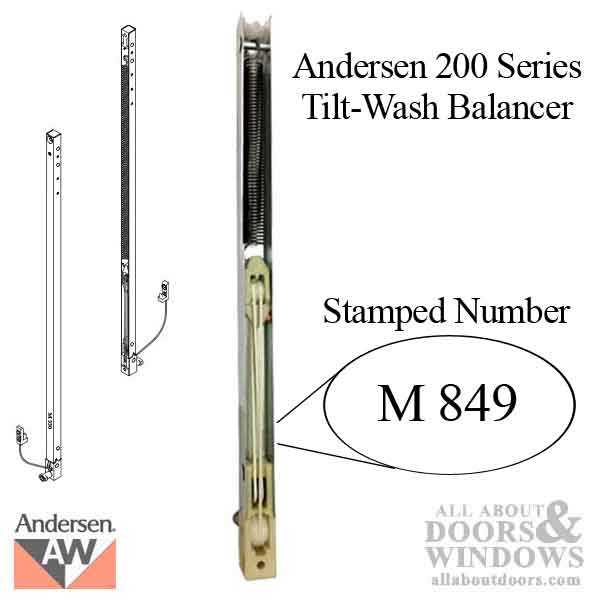 200 series tilt wash sash balancer