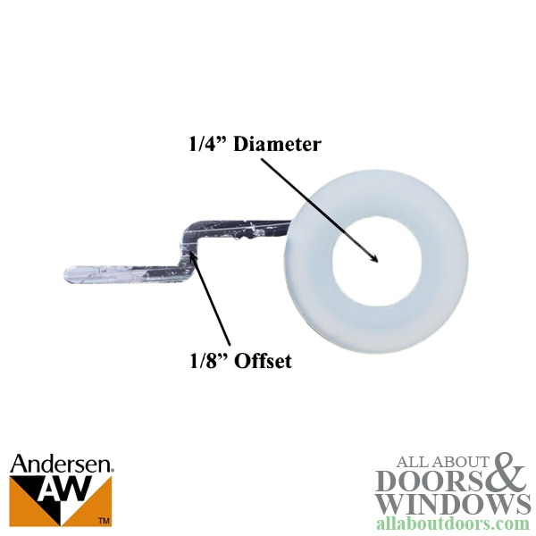 Andersen Screen Door Upper Hinge – Close-up in SDT 