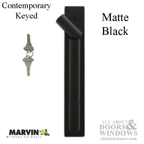 Marvin Contemporary Keyed Handle, Marvin Ultimate Sliding Patio Door Hardware