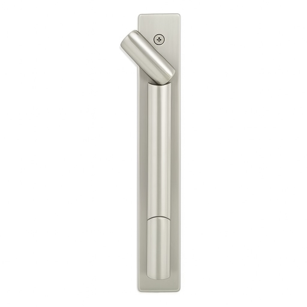 Contemporary Passive Handle, Ultimate Sliding French Door - Satin Nickel
