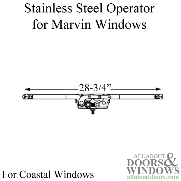 Marvin Window Operator Stainless Steel Roto Operator For