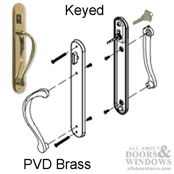 Marvin Active Keyed Ultimate Sliding French Door Wide Trim Pvd
