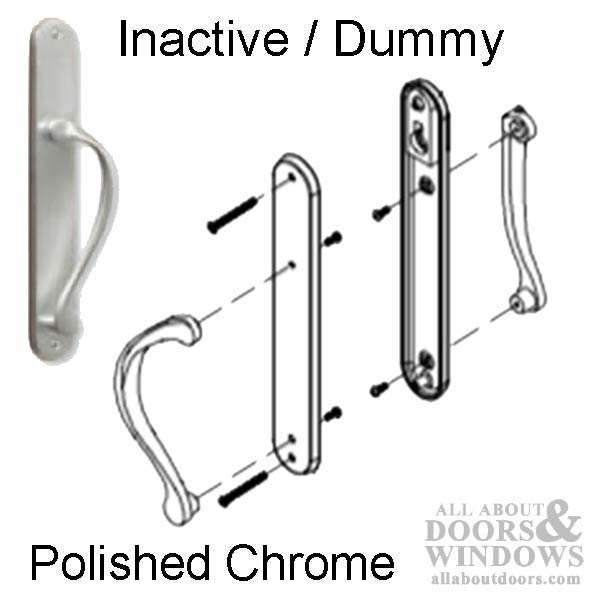 Marvin Ultimate Sliding French Door, Inactive / Dummy wide handle set