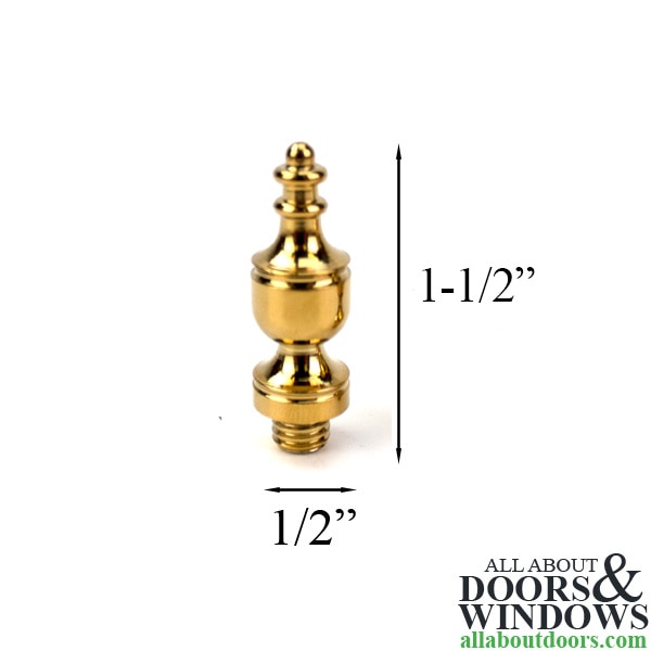 Baldwin Urn Finial Lifetime Polished Brass