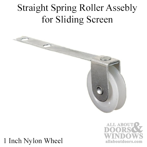 Straight Spring Tension Roller Assembly, Andersen Patio Screen Door Wheels