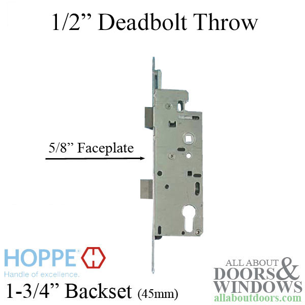 16mm Hoppe 45/92 single point lock spl with 1/2 inch deadbolt