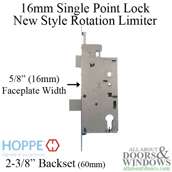 Hoppe Mortise single point lock 1 inch deadbolt throw