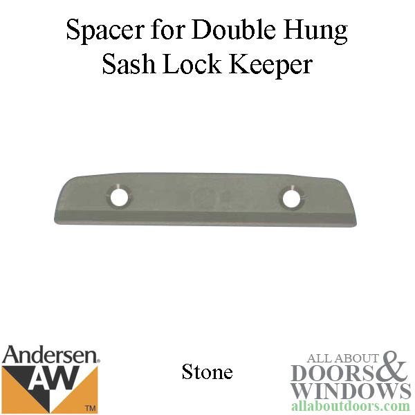 spacer for sash lock keeper