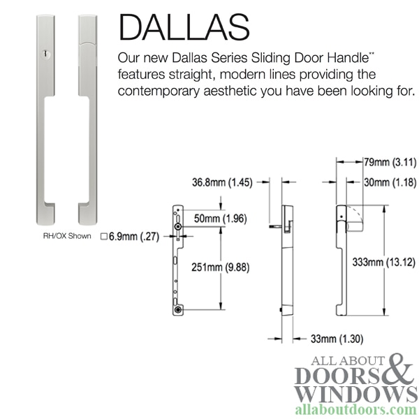 HOPPE sliding door handle screws for secure installation