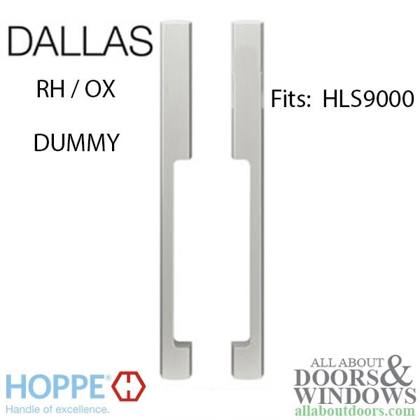 HOPPE Dallas right hand dummy sliding door handle set for 1-3/4" panel