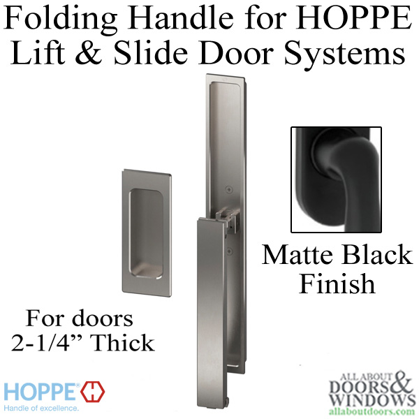 HOPPE Folding Handle and Pull for Lift and Slide Door System