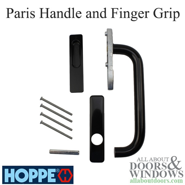 Hoppe paris handle and finger grip for lift and slide door system