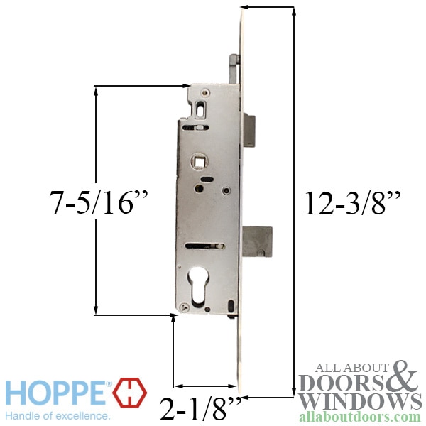 Hoppe Mortise Lock with 22mm Faceplate