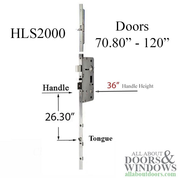 Hoppe HLS2000 Top Extension, 50.59" Tongue, 66.28" Extension Length