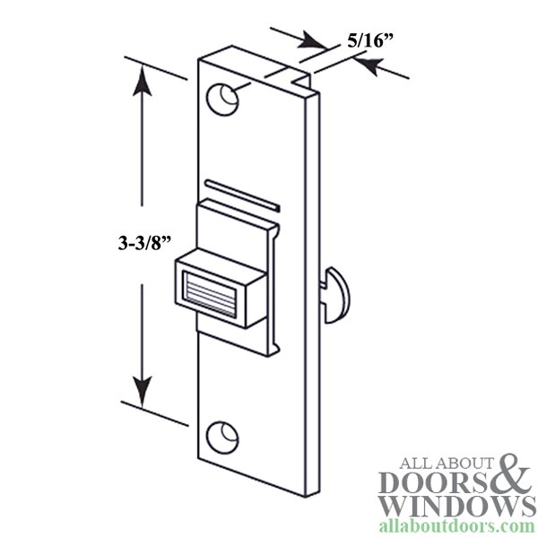 Sliding Screen Door Latch with Steel Hook